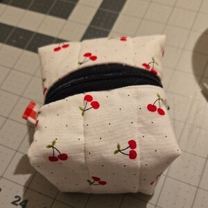 Cherry Print Womens Pouch. NEW